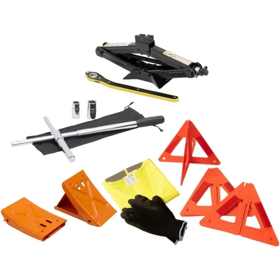 

Tire Changing Ultra Kit for All BMW X5 Proprietary Scissor Jack Design with BMW-Specific Jack Head High-Leverage Cross-Wrench S