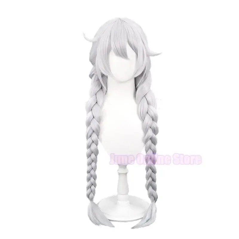 

2025 New Honkai Impact 3 Kiana Kaslana Cosplay Silver Long Braids Heat Resistant Synthetic Hair Halloween Carnival Party + F ❤ ❤