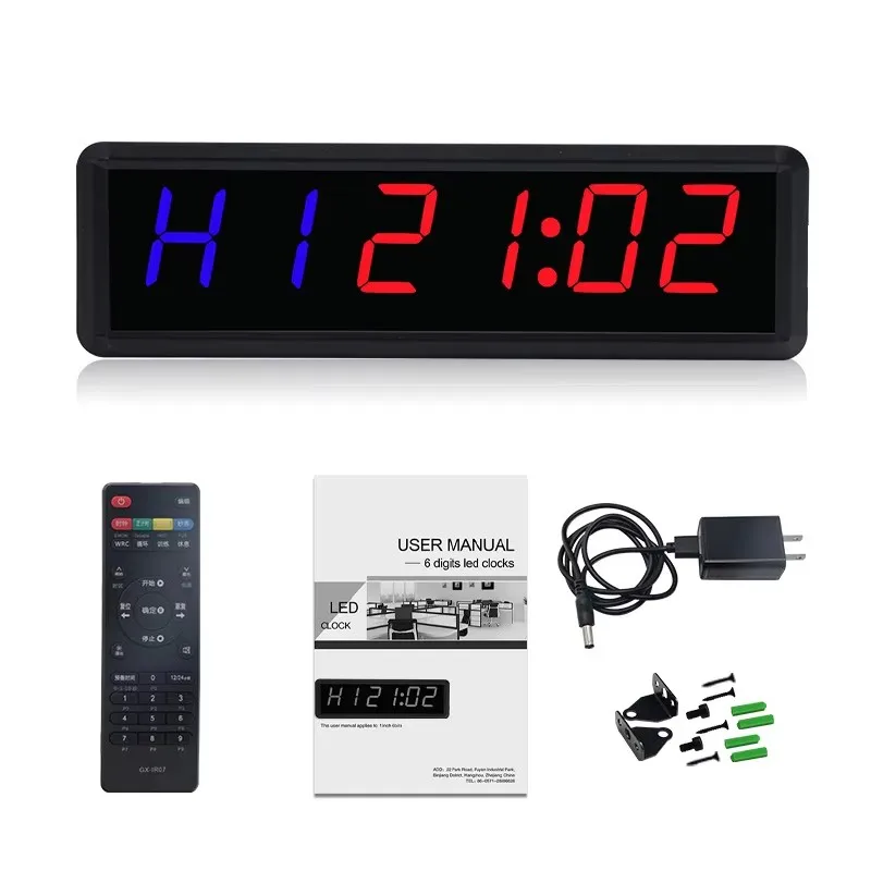 

1.5 inch 1.8 Inch 6-digit Indoor Clock Sports Timer Training Gym Timer