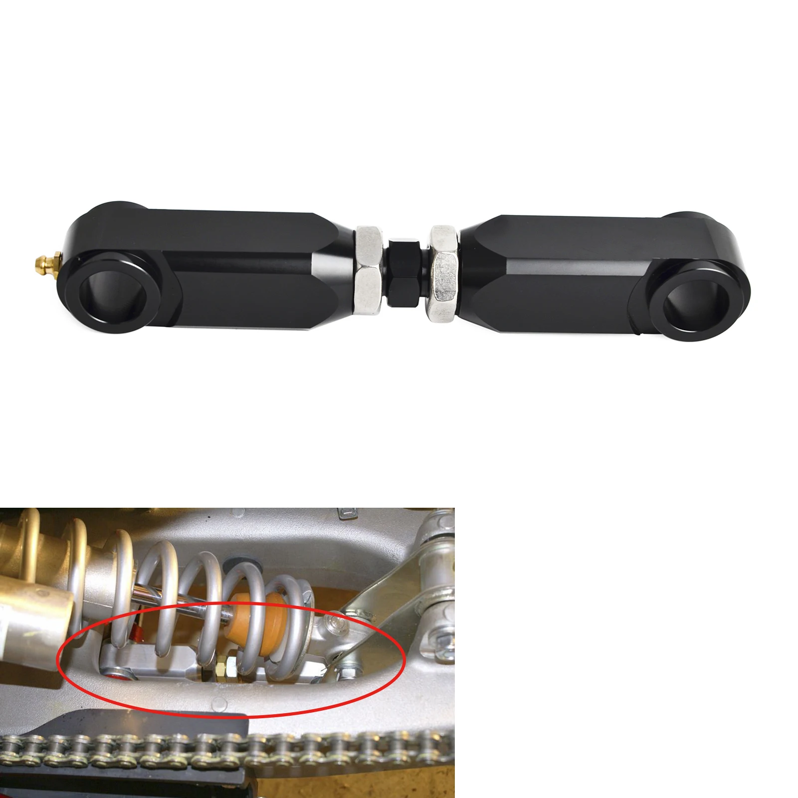 NICECNC Tieferlegungssatz vorne und hinten für Yamaha Raptor 700 ATV, passend für Yamaha Raptor 700R, Raptor 660, Raptor 660R 2001-2019 Zubehör – Detail 15