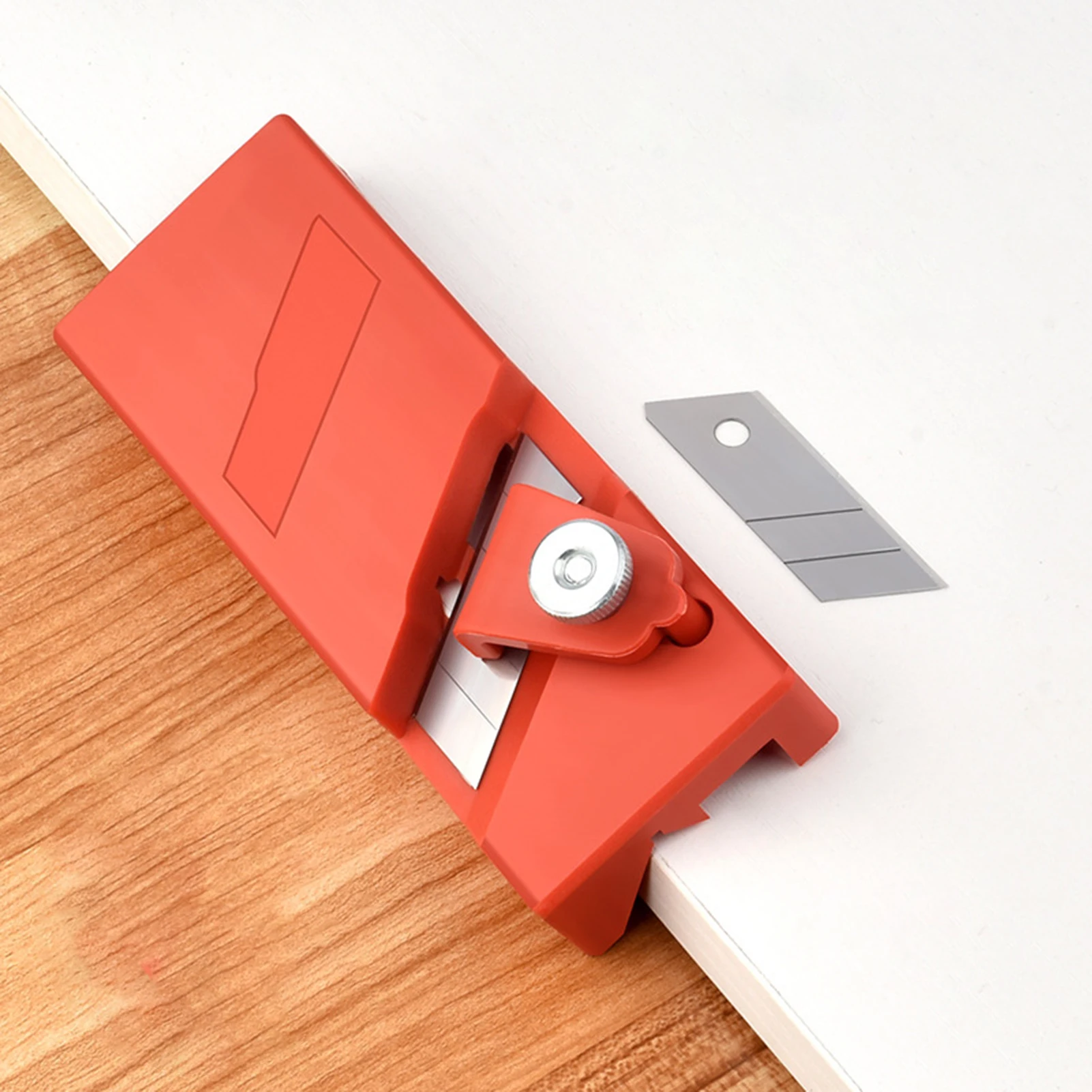 

ABS Plasterboard Chamfering Planer Wood Edges Trimming Tool Tilt 45° Oblique Angle Ceiling Decorative Planer for Acoustic Panel