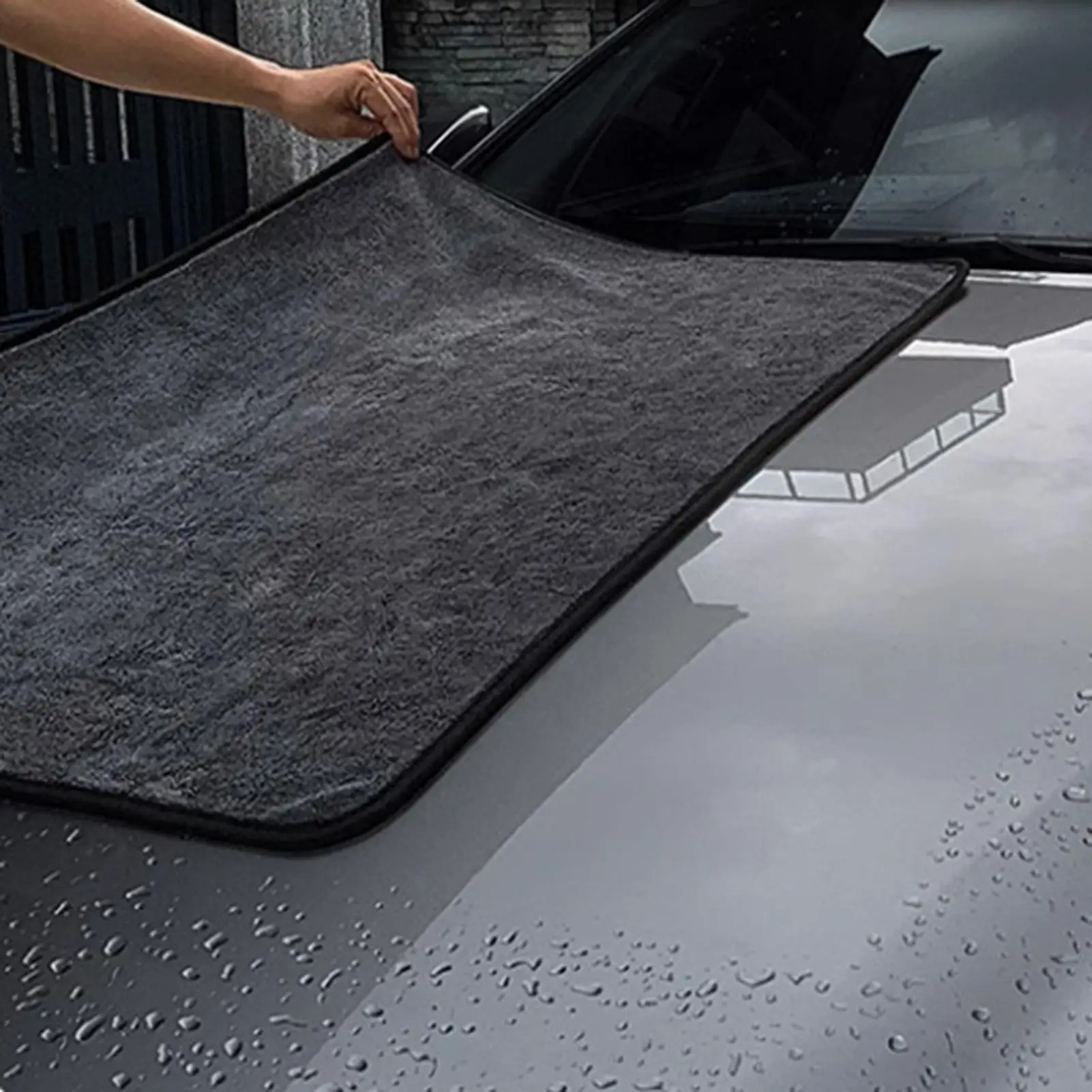 

Полотенце для сушки автомобиля, большие многоразовые полотенца для сушки автомобиля без полос, ткань для чистки внедорожника, автофургона, седана, автомобильная детализация, стирка