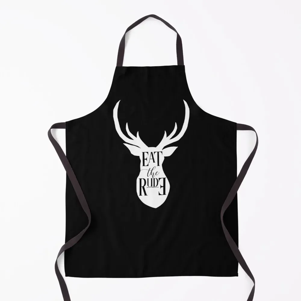 

EAT THE RUDE [STAG] Apron kindergarten teacher Men kitchen Restaurant Kitchen Equipment useful gadgets for home Apron