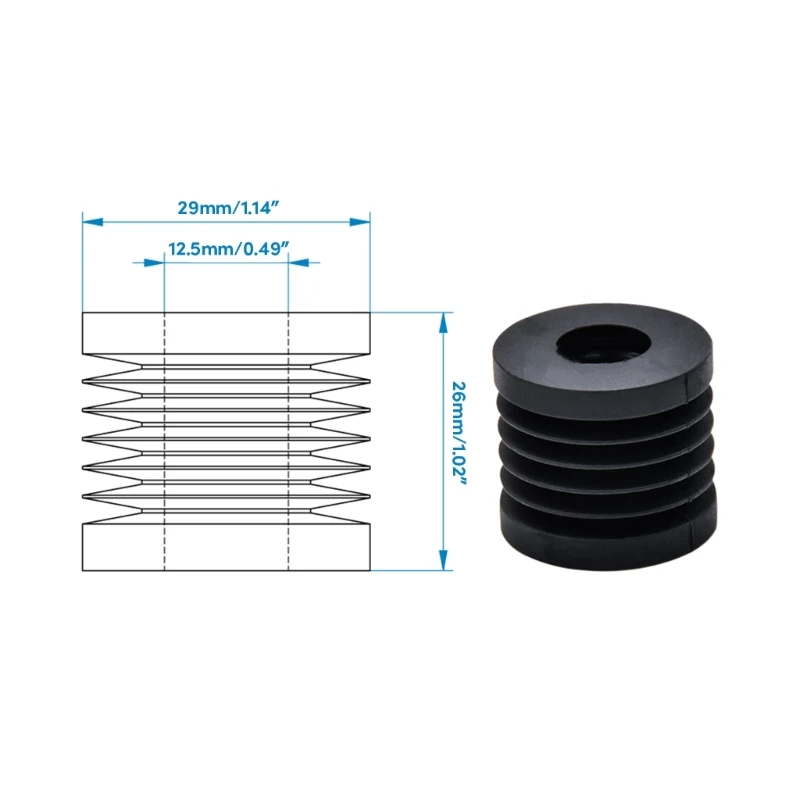 1/4/8 Pezzi Stampante 3D Piede Ammortizzante Piedini In Gomma per Bambu Lab Serie e P1P Pastiglie Anti Piedi Pad Universale