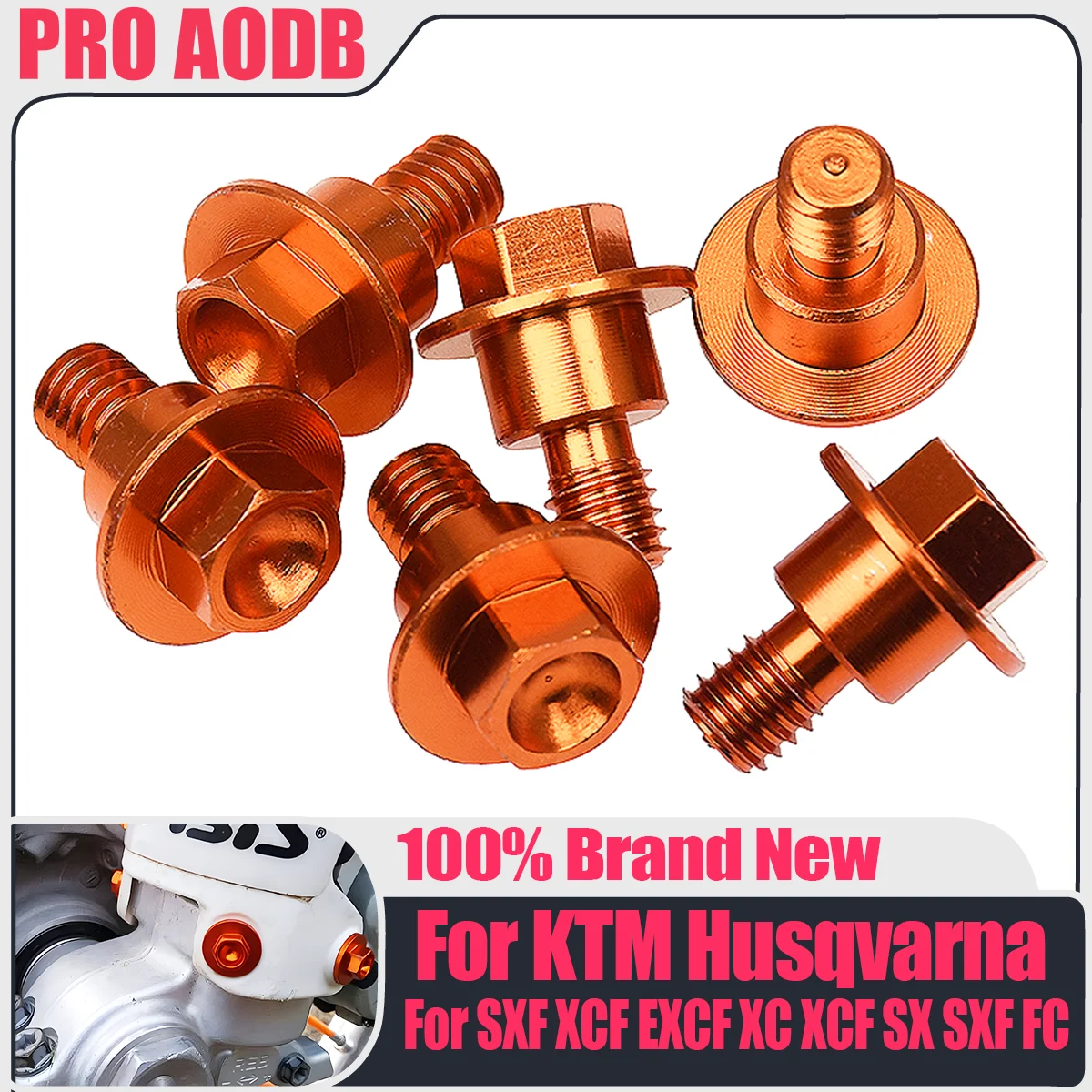 

For KTM Motorcycle Screws For SX SXF XCF XC EXC EXCF XCW XCFW TRI NEW Fork Guard Bolt 85 125 150 250 350 450 525 530 2000-2023