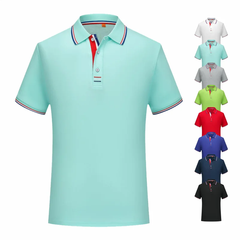 

Polo Shirts Casual Solid Color New Summer Fashion Brand Men Hot Selling Clothing Breathable Lapel 8 Colors T-Shirt