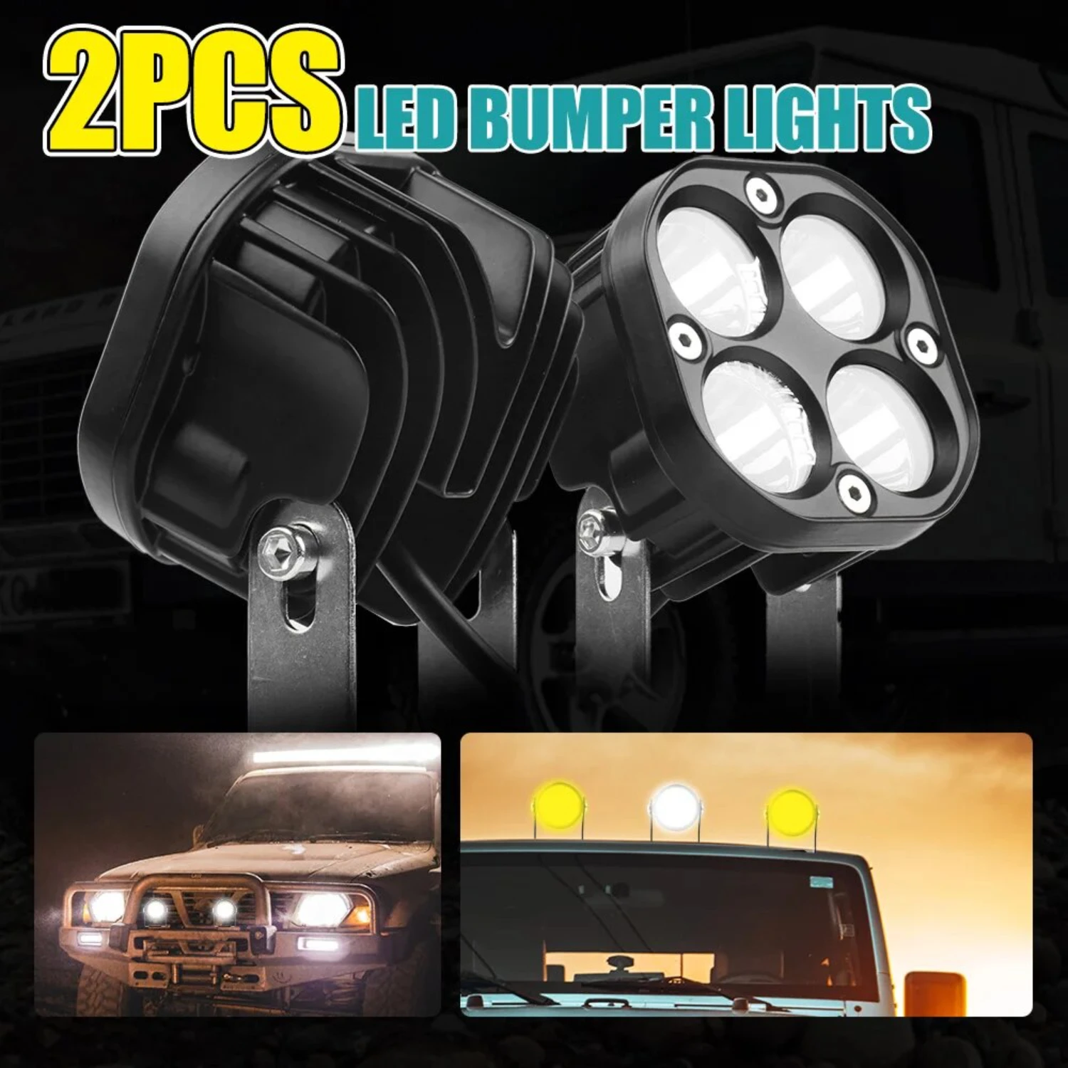 

Set of 2 Super Bright Waterproof 40W Offroad Driving Fog Lights for Car Truck ATV UTV Boat Motorcycle - Durable and Powerful Wor