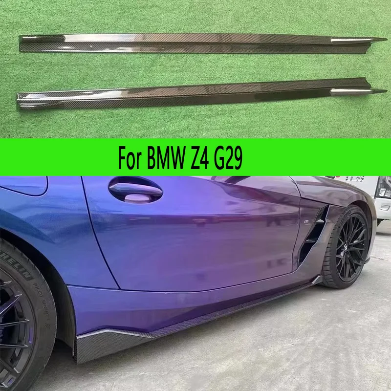 

Для BMW Z4 G29 боковые юбки из углеродного волокна, боковой бампер, разветвители, боковая юбка, фартук, боковая панель, обновление автозапчастей