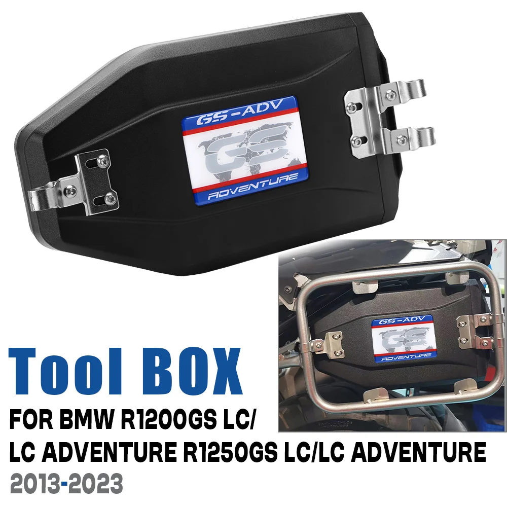 

For BMW R1200GS LC ADV 13-19 R1250GS LC Adventure 2019-2023 Motorcycle Toolbox 4.2Liters Left Side Bracket Tool Box Storage Case