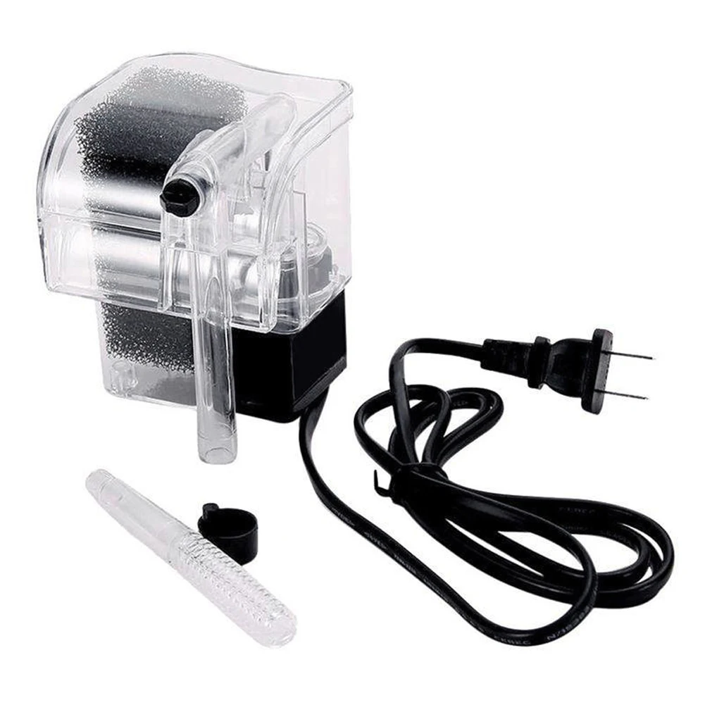 

Aquarium Filter External Hanging Thin Fish Tank Filter Waterfall Submersible Oxygen Aquarium Filter Pump Dropship