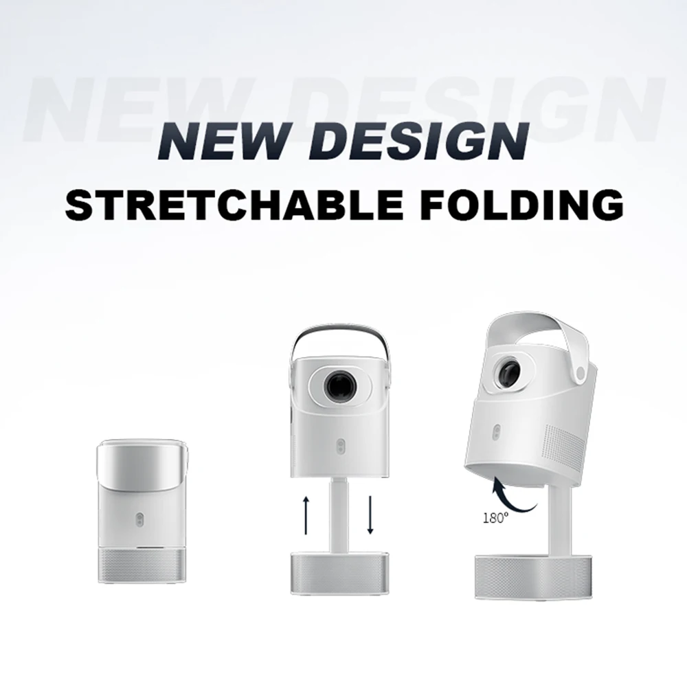 เอเวอรี่คอม YG627 มินิสมาร์ทโปรเจคเตอร์ 750 ANSI ลูเมน LED WIFI บีมเมอร์สนับสนุน 4K 1080P ลำโพงบลูทูธแบบพกพาลำแสงพร้อมขาตั้ง