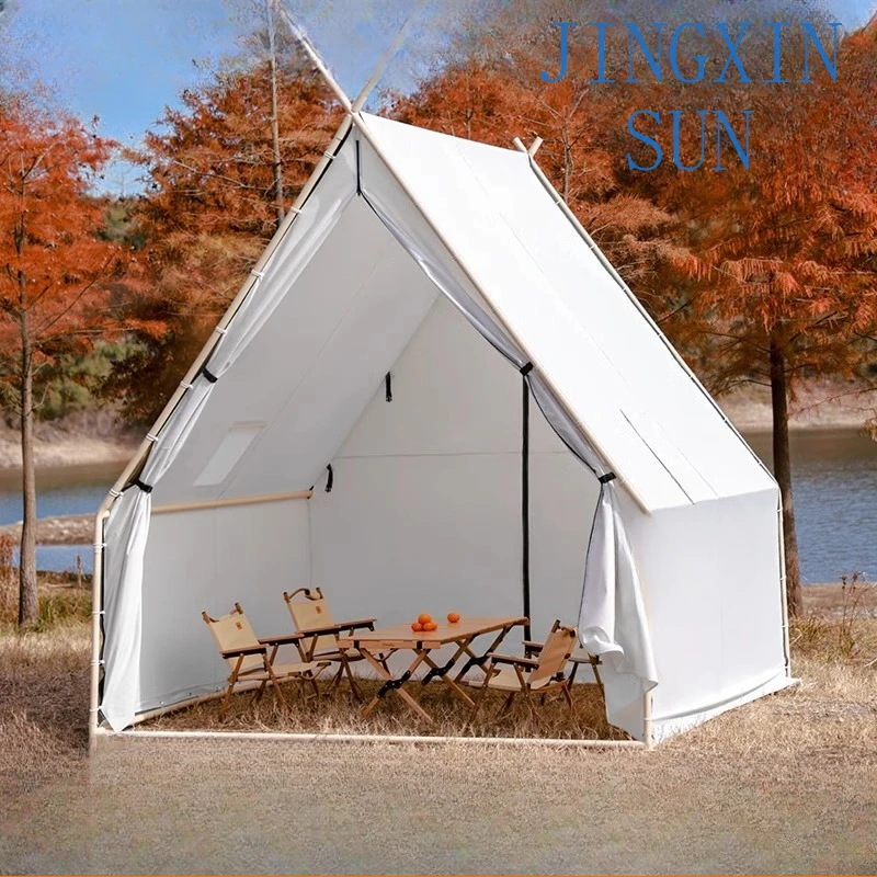 Outdoor camping tent Camp scenic triangle tent rainproof waterproof roof outdoor tent big roof