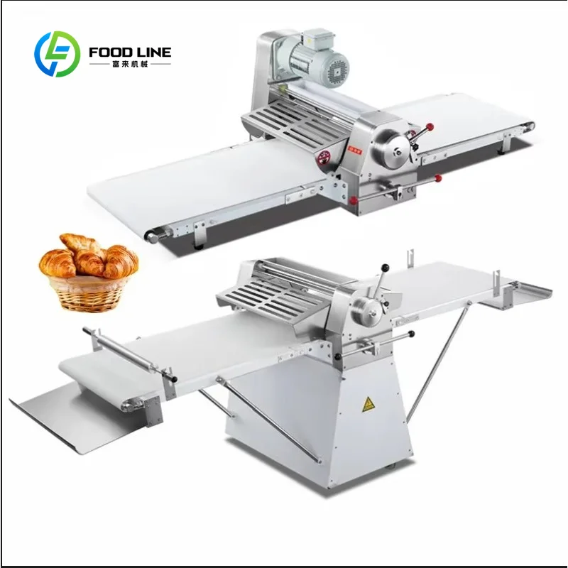 Customized CE Croissant Small Roller Puff Pastry Dough Sheeter Bakery Laminating Machine for Bread Laminator Patisserie 220v