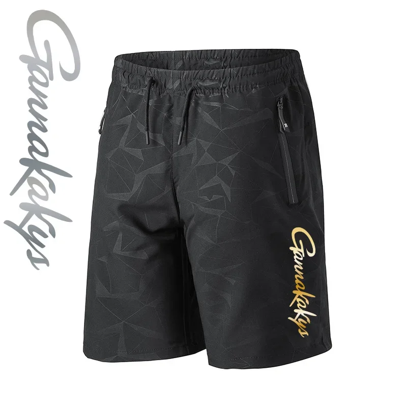 Pantalones de pesca para hombre, Shorts deportivos transpirables para entrenamiento, Fitness, senderismo al aire libre, playa de secado rápido, verano 2024