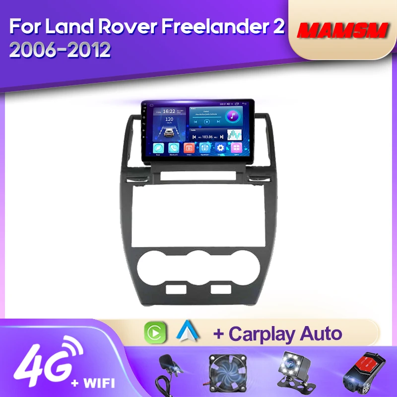 Radio samochodowe MAMSM Android 12 dla Land Rover Freelander 2 2006-2012 wideo multimedialne odtwarzacz Bluetooth nawigacja GPS Carplay stereo