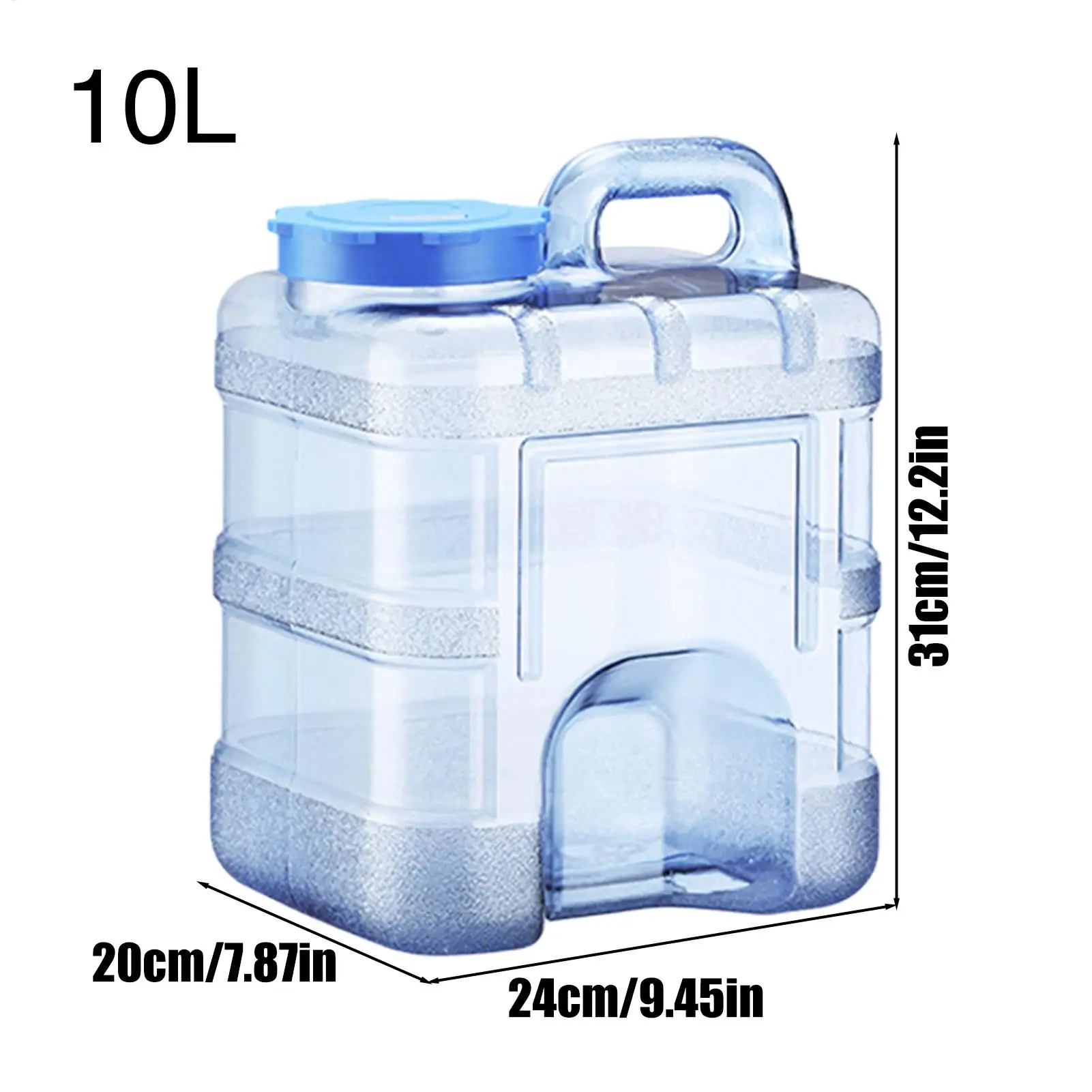 Camping Water Container 10L Camping Water Dispenser Heavy-Duty Food-Grade Bucket With Dispenser For Pool Survival Patio Home