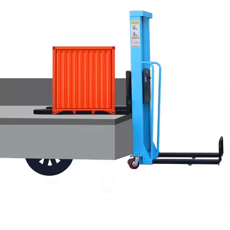 Factory Price Mini 1t Electric Forklift with Stacker Ladder Truck Full Self Loading Portable and Mounted Forklift