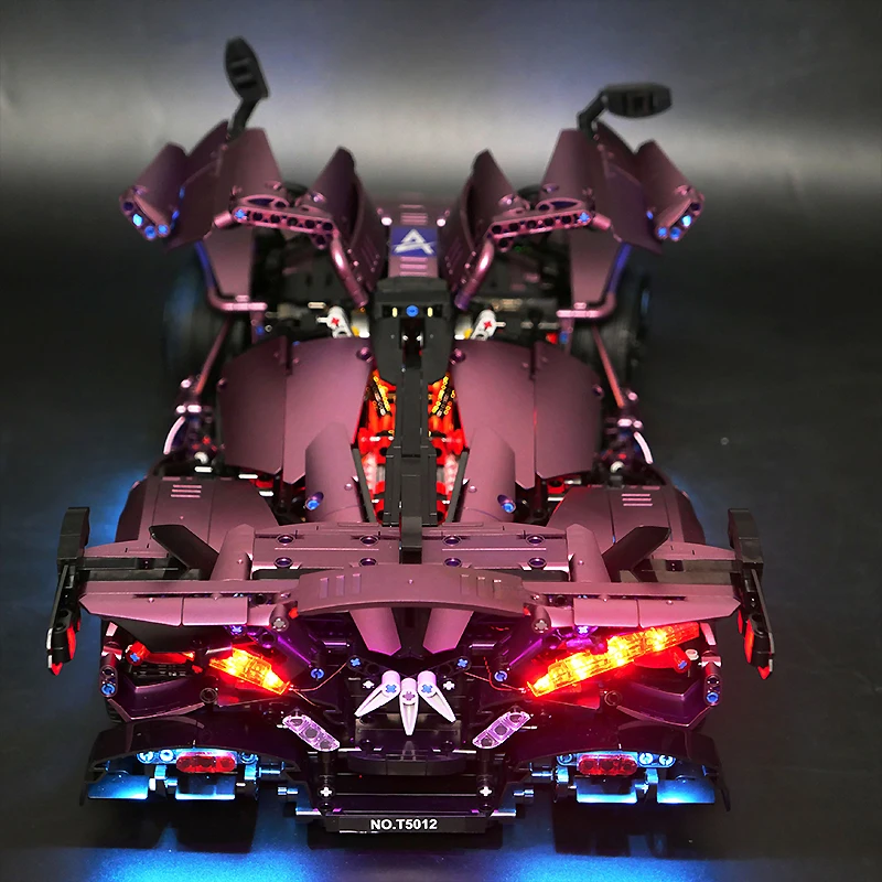 ライトレゴ T5012A テクニカルスポーツカーブロック DIY おもちゃ (ブロックモデルなし、LED ライトのみ) ライトセット子供ギフト
