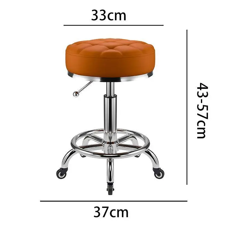 Adjustable Height Rolling Stool with 360° Swivel Casters – Mobile High Stool for Kitchen, Office , Compact Adjustable Work Bench