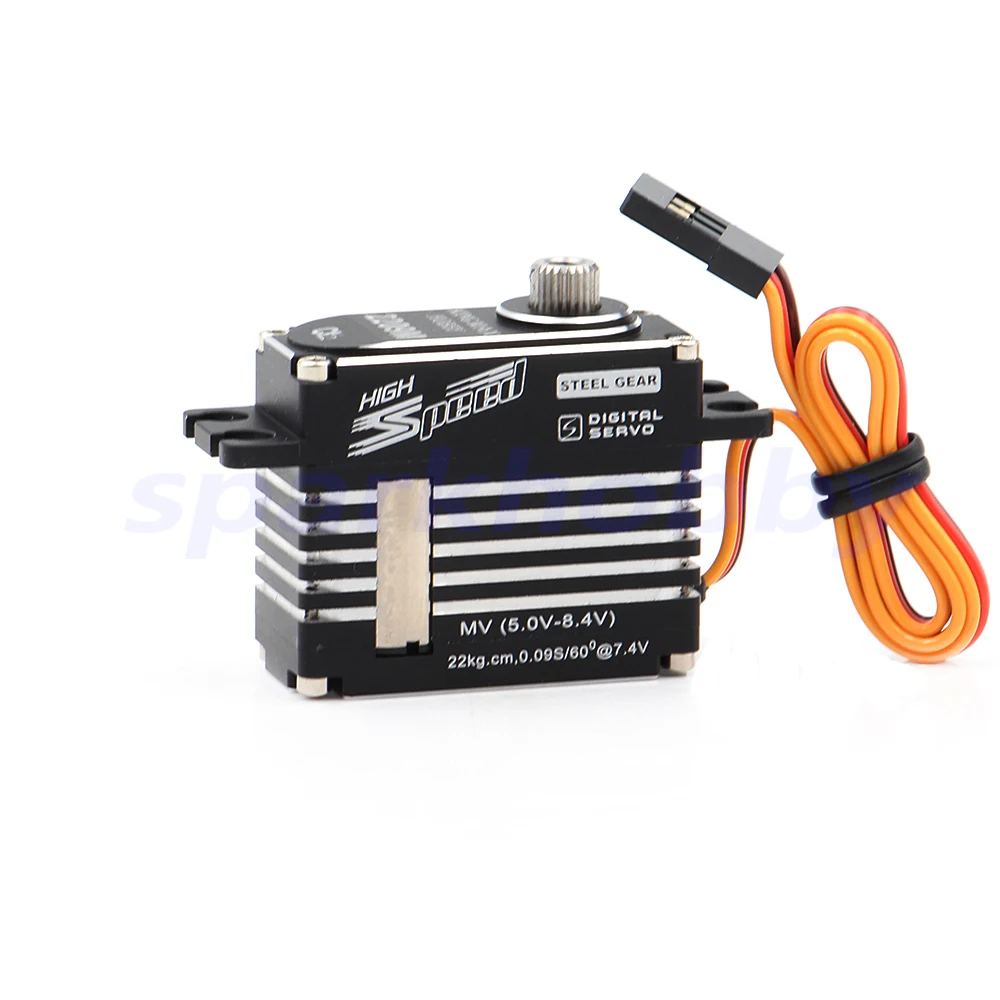 Kingmax CLS2209M 43g 22kg.cm Digital Steel Gears Mini Servos Aluminum Casing For RC 70E F3A Airplane EDF jet Aircraft