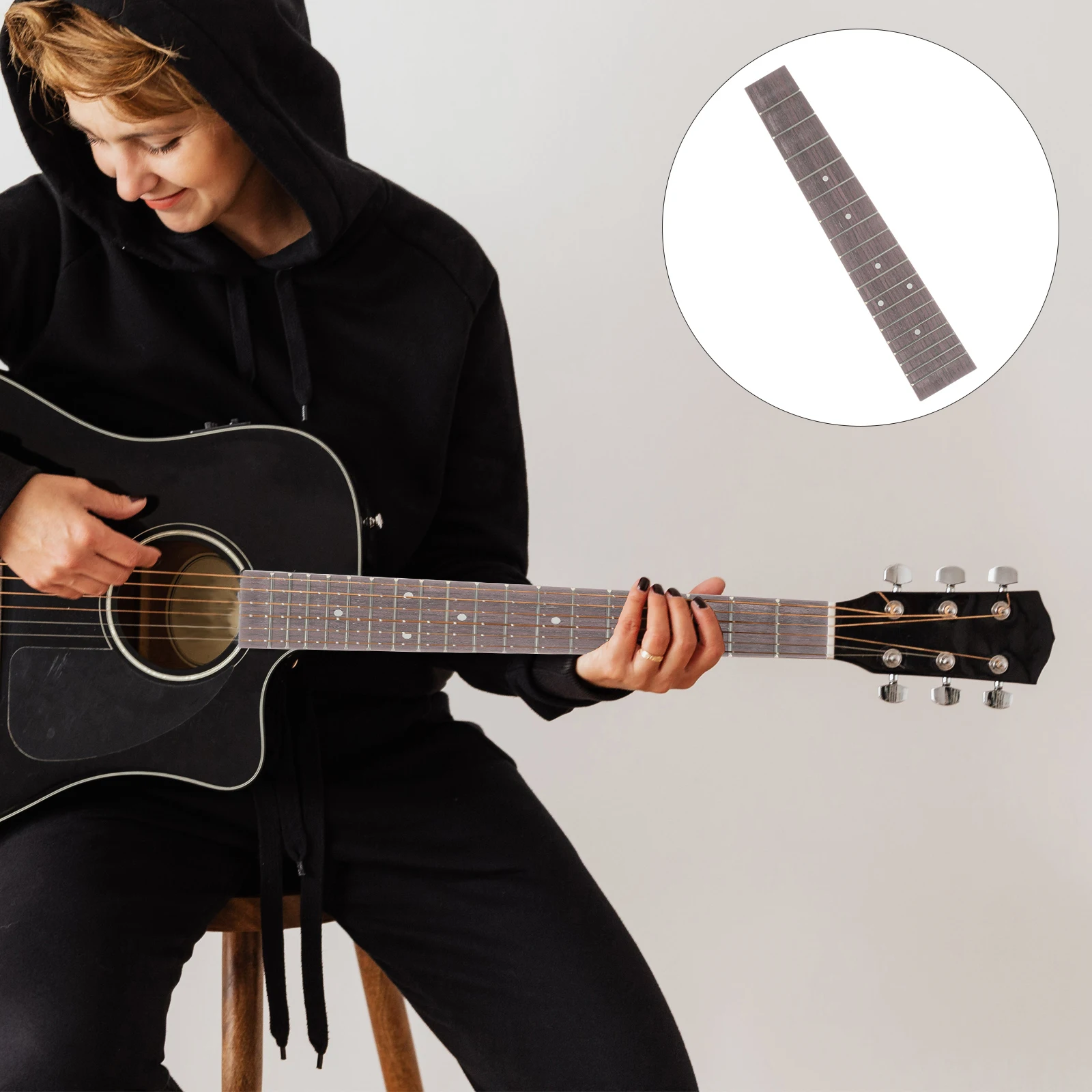

Creative Wood Ukulele Fingerboard Replacement Fretboard Parts Portable Guitar Accessory Fret Plate Acoustic Guitar Supply