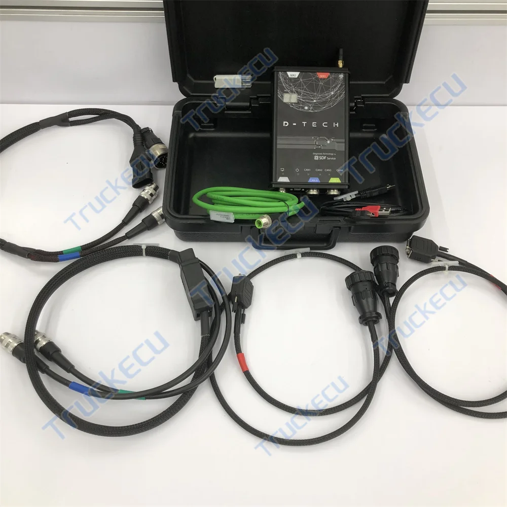 كمبيوتر محمول getac متوافق مع deutz decom FAHR Serdia 4.0 EOL dongle D-Tech SDF شاحنة جرار 4 × CAN K/ L-Line أداة الآلات