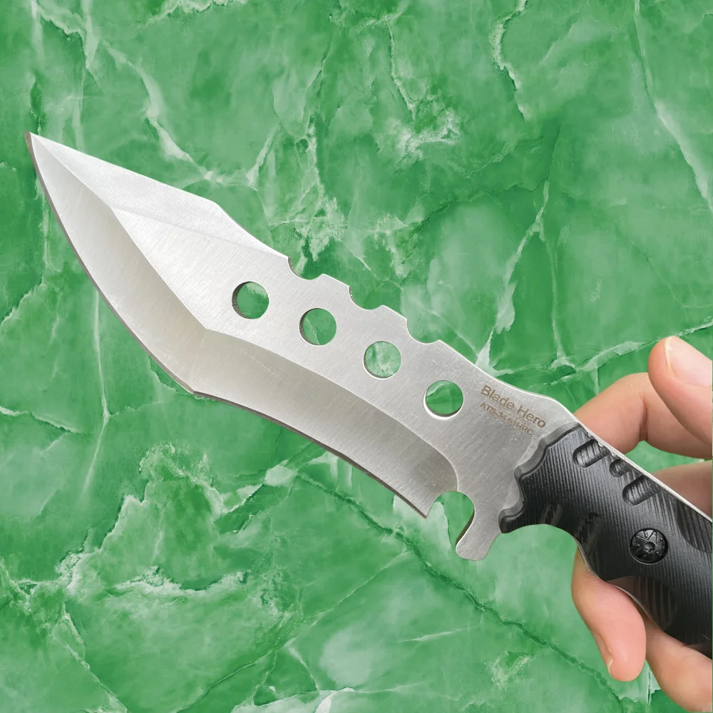 عالية الجودة سكين صيد ATS-34 شفرة سكينة تكتيكية في الهواء الطلق البرية أداة تخييم الدفاع عن النفس اليومية EDC سكينة سرفايفل