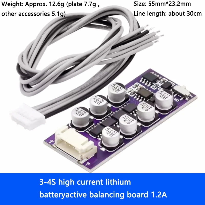 3S4S 5S6S 1.2A 4S/6S/17S 6A High current lithium-ion battery 18650 Capacitive active balance charger protection board module