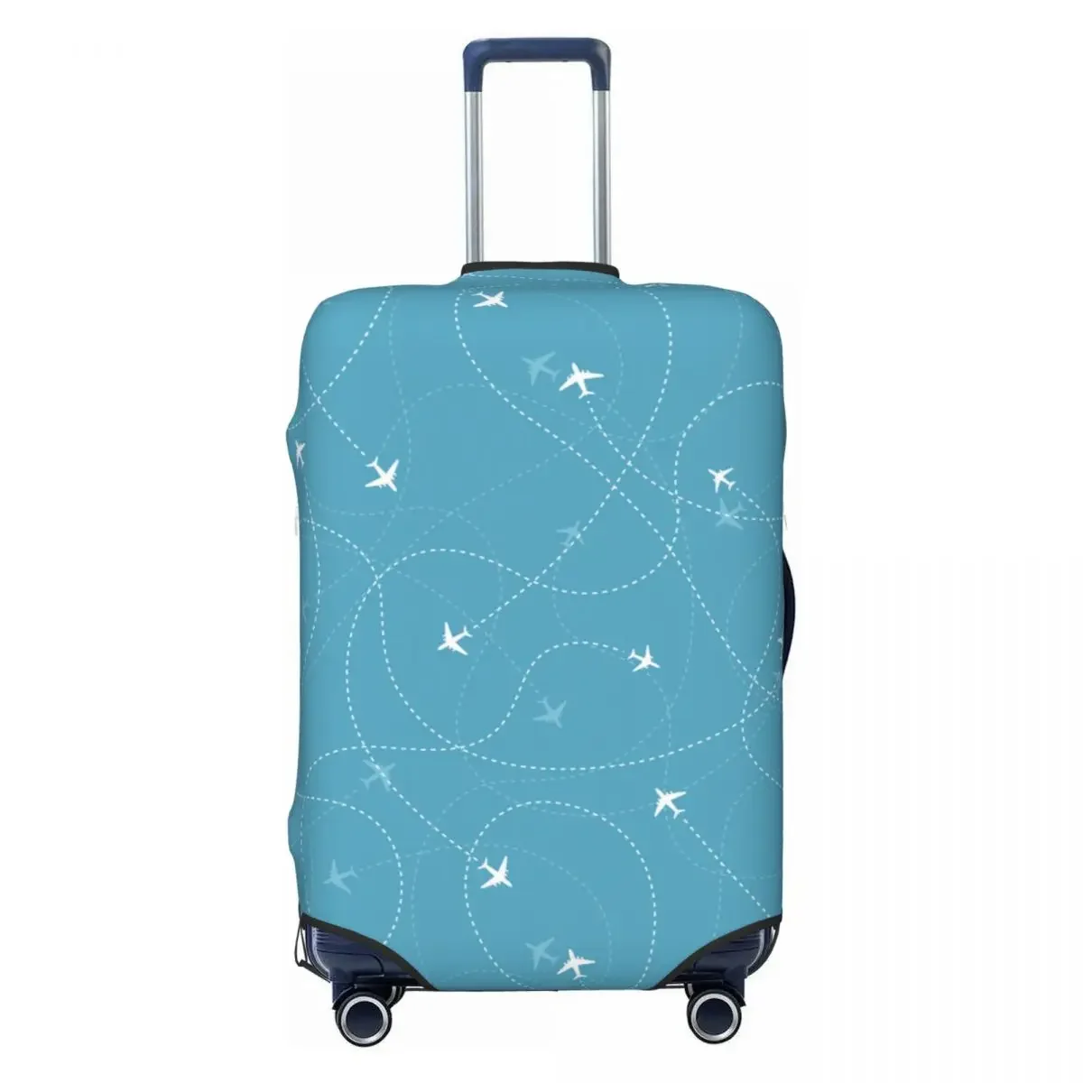 Flight Routes Suitcase Cover Flying Line Striped Business Holiday Practical Luggage Case Protection