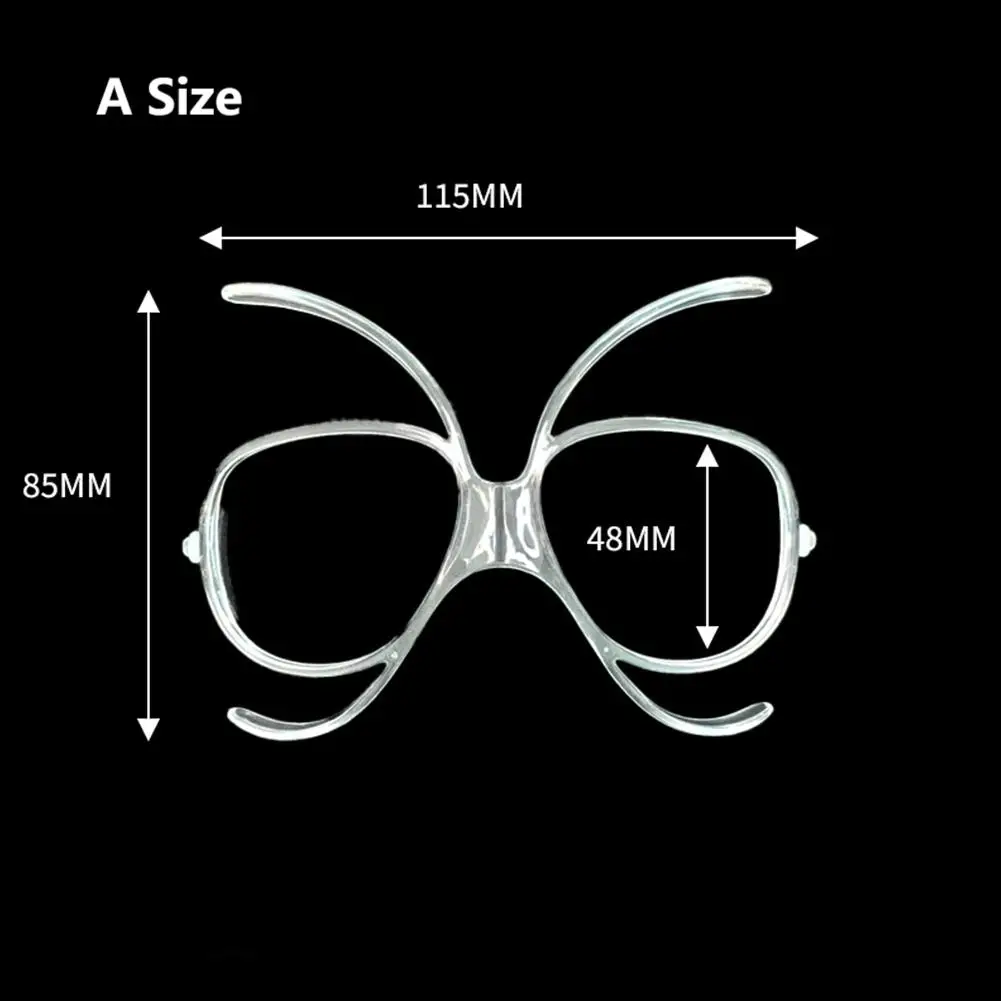 

Flexible Insert Frame for Ski and Motorcycle Clear Optical Adaptor Fits Most Goggle Models for Eyewear Wearers