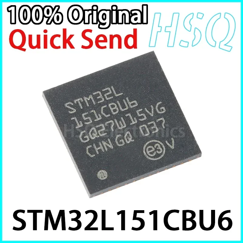 2PCS Original STM32L151CBU6 STM32L151 UFQFPN-48 Cortex-M3 ไมโครคอนโทรลเลอร์ MCU 32 บิต