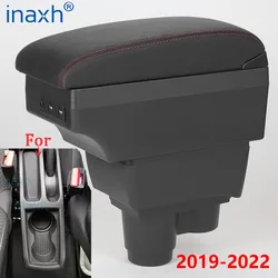 For Renault Duster Armrest For Dacia Duster Armrest Box 2019-2022 Center Console Storage Box Decoration Accessories leather