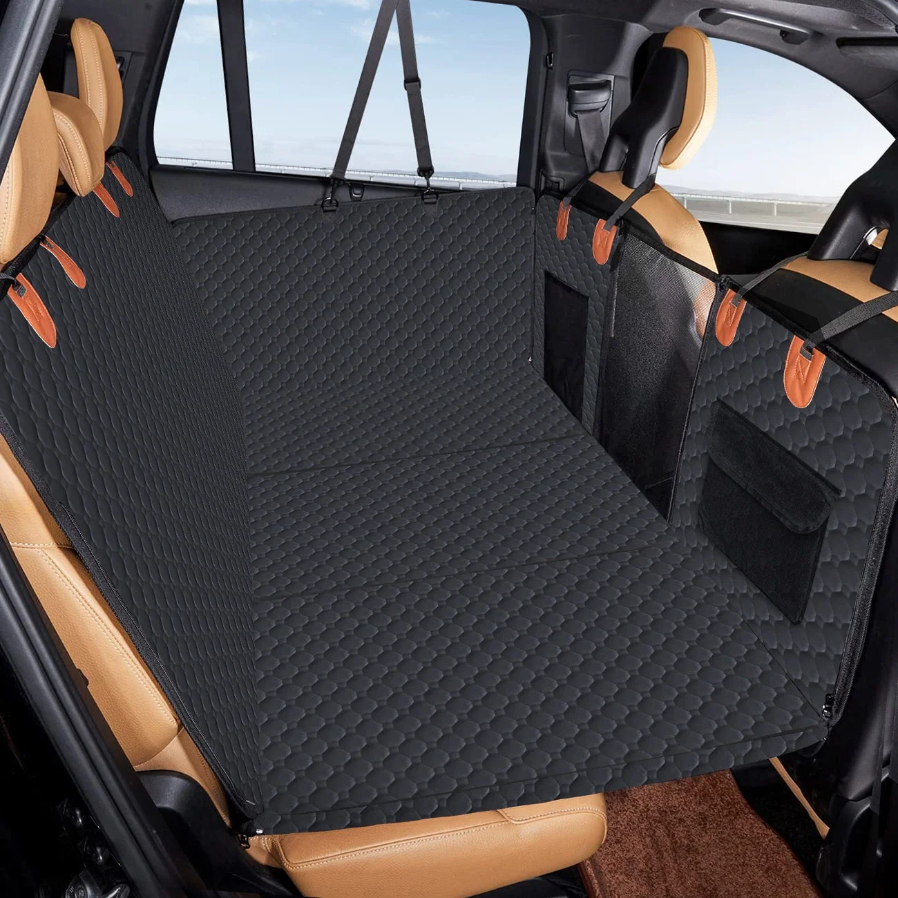 

Luxury Pet Products Top Sellers Waterproof Backseat Extender Dog Car Seat Cover Pet Hammock Back Seat Hard Bottom