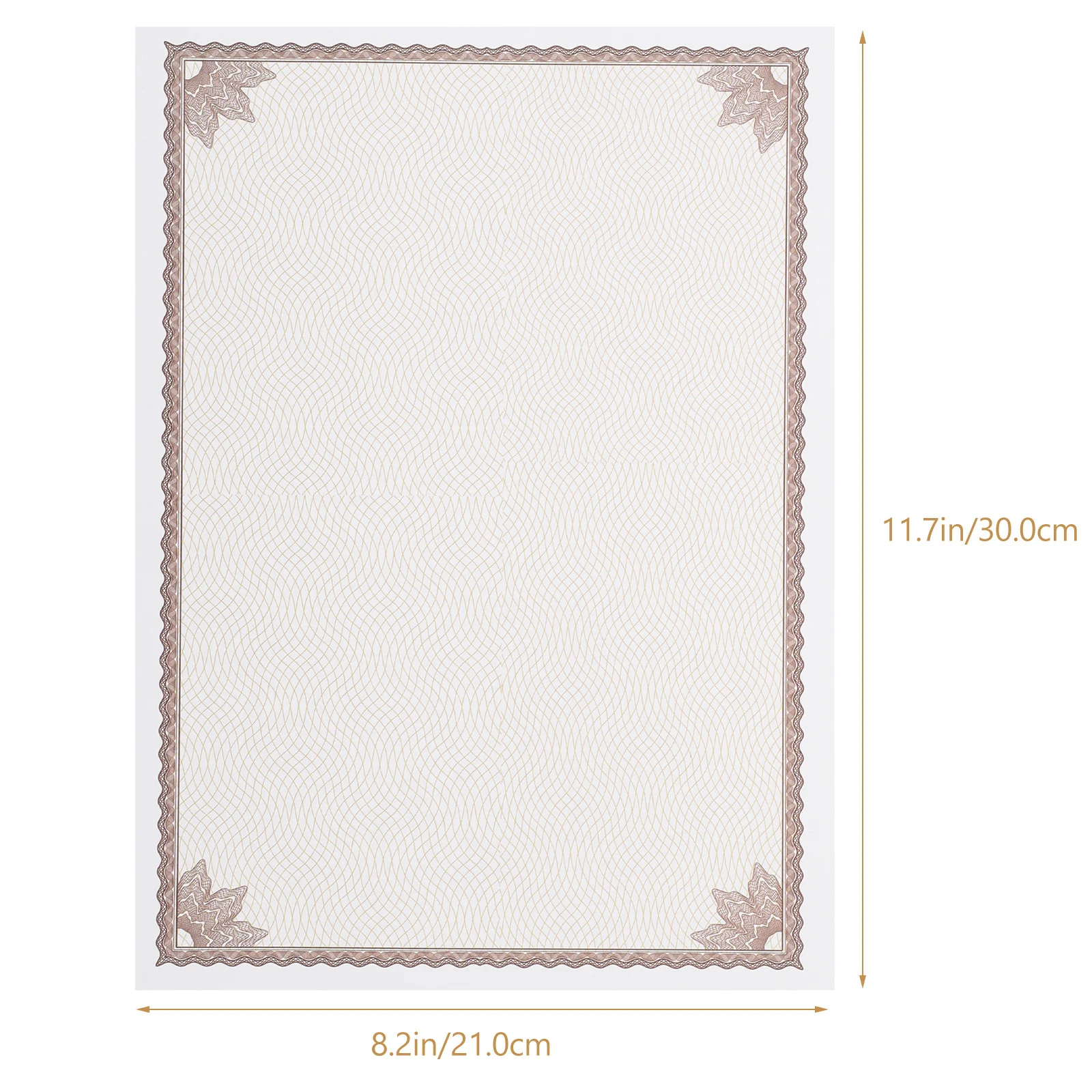 10Pcs Writable Certificate Paper Blank Printable Honor Certificate Inner Paper for Academic Graduation Award Recognition