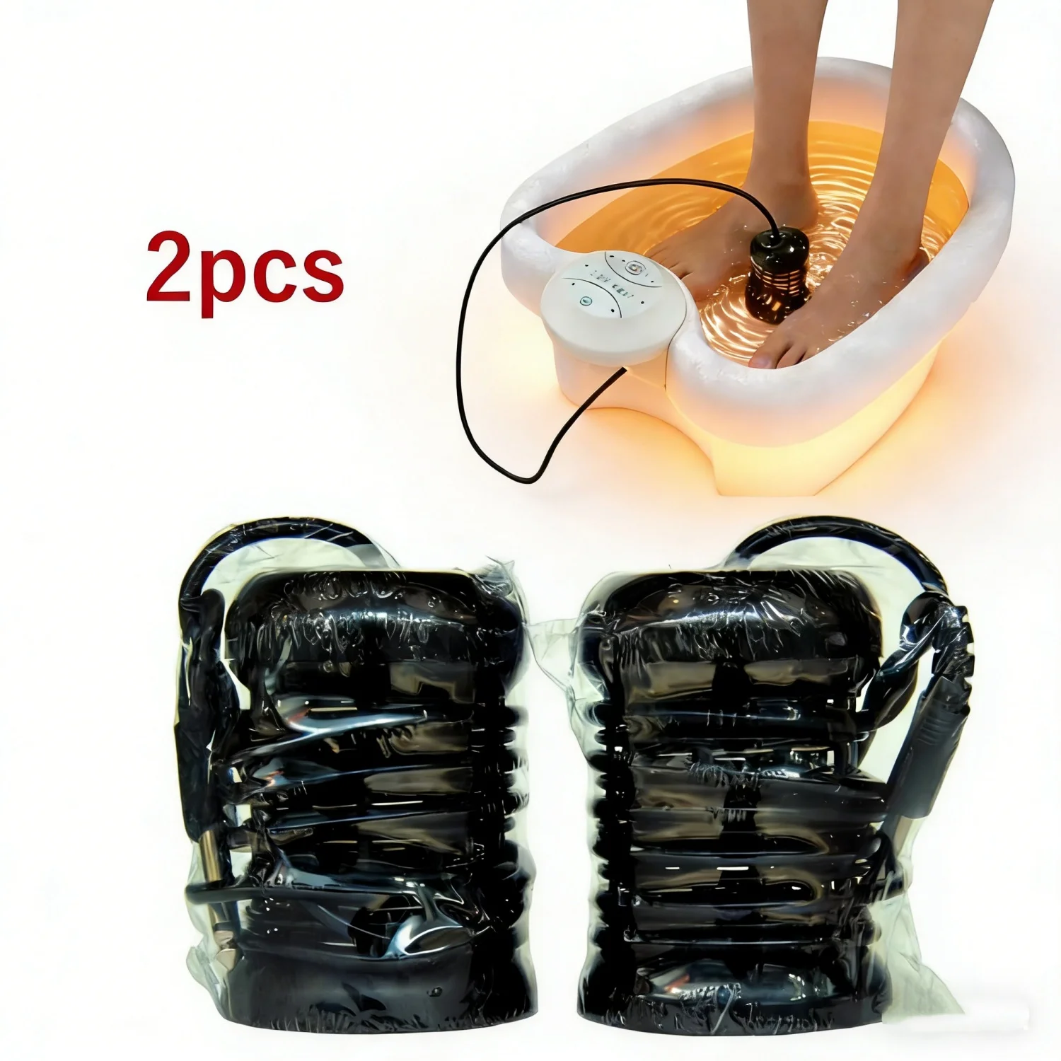 

2 Pack Replacement Arrays for Detox Foot Bath Stainless Steel Heated Ion Head for Ionic Detox Feet Spa Massage Cleanse Machines