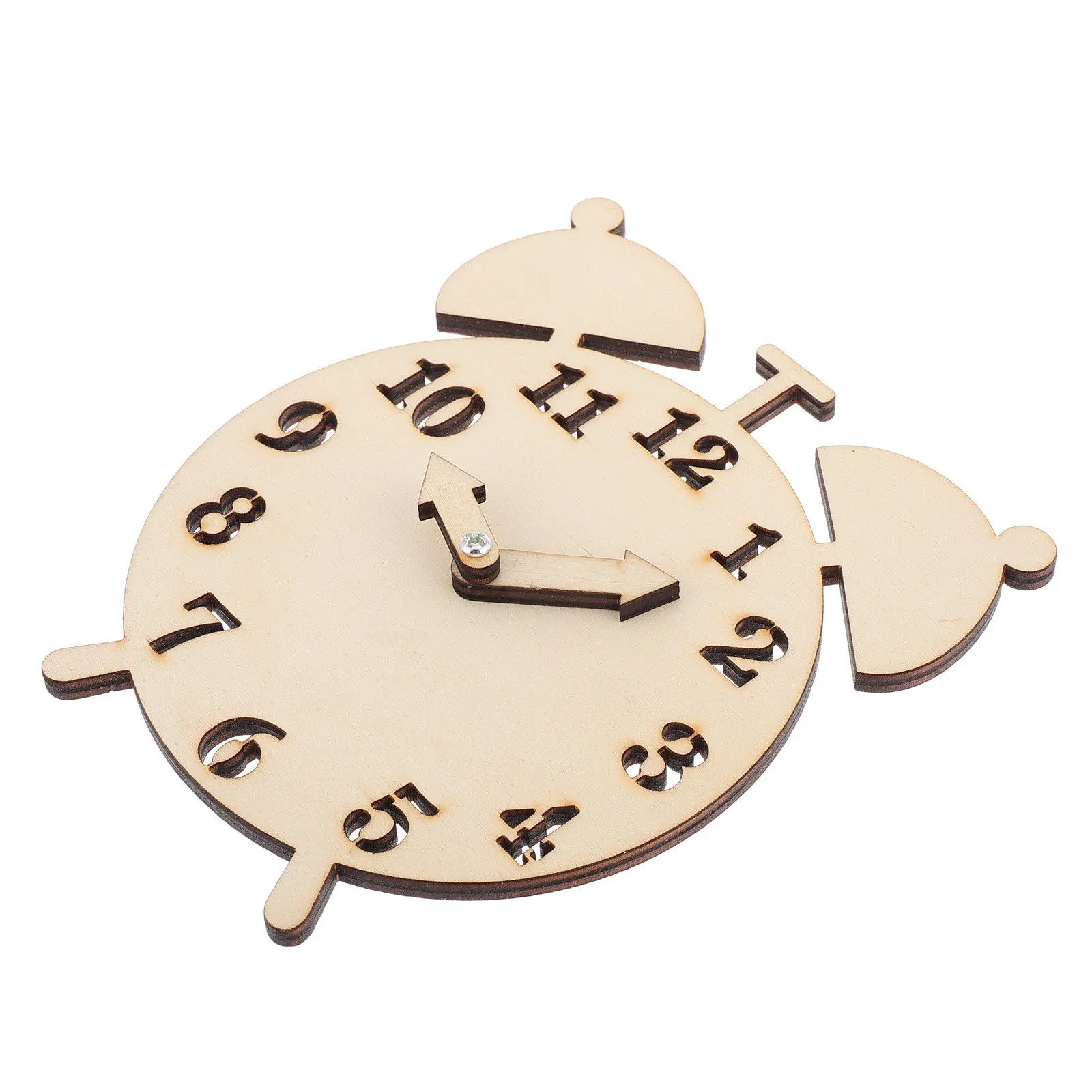 

Wooden Alarm Clock DIY Montessori Educational Clock for Preschool Kids Early Math Learning Montessori Time Teaching Classroom