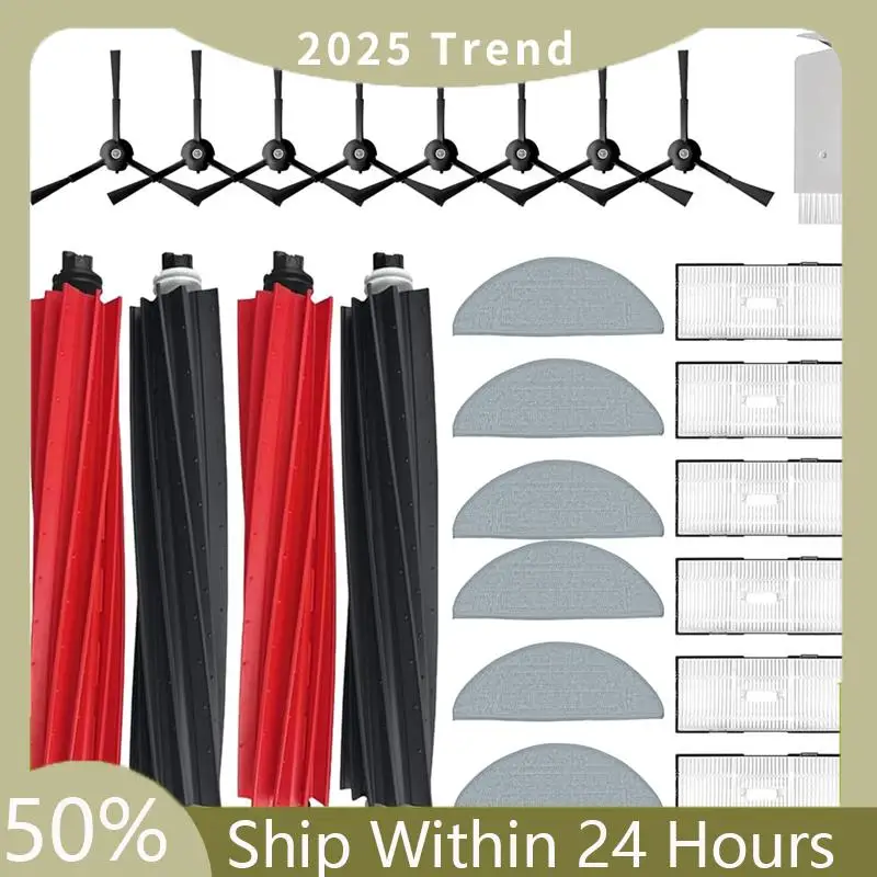 

Набор основных запасных частей и аксессуаров для робота-пылесоса Roborock S8/S8+/S8 Pro Ultra, комплект для уборки