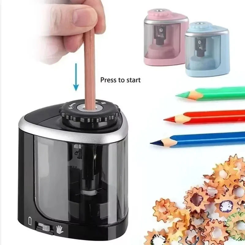 Multifunctional Automatic Electric Sharpener Switch Pencil Sharpener Spare Blades For Home Office Pencils Art Drawing Supplies