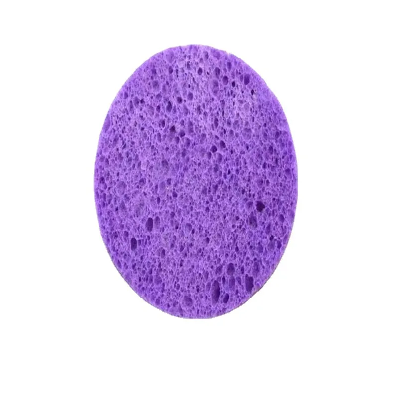 Natural Wood Pulp Sponge Cellulose Compress Cosmetic Puff Facial Washing Sponge Face Care Cleansing Makeup Remover Tools