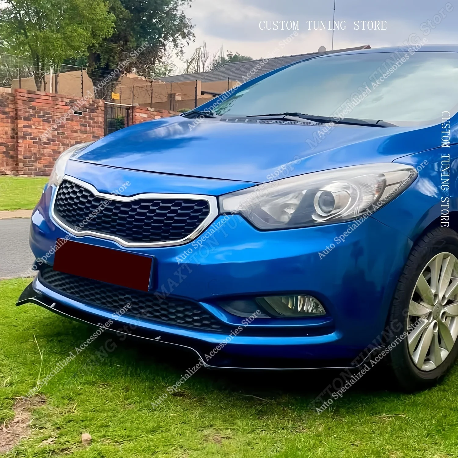 

Gloss Black ABS Car Front Bumper Lip Spoiler Splitter Diffuser Blade For KIA K3 Forte YD 2012-2015 Pre-Lci Bodykits Tuning