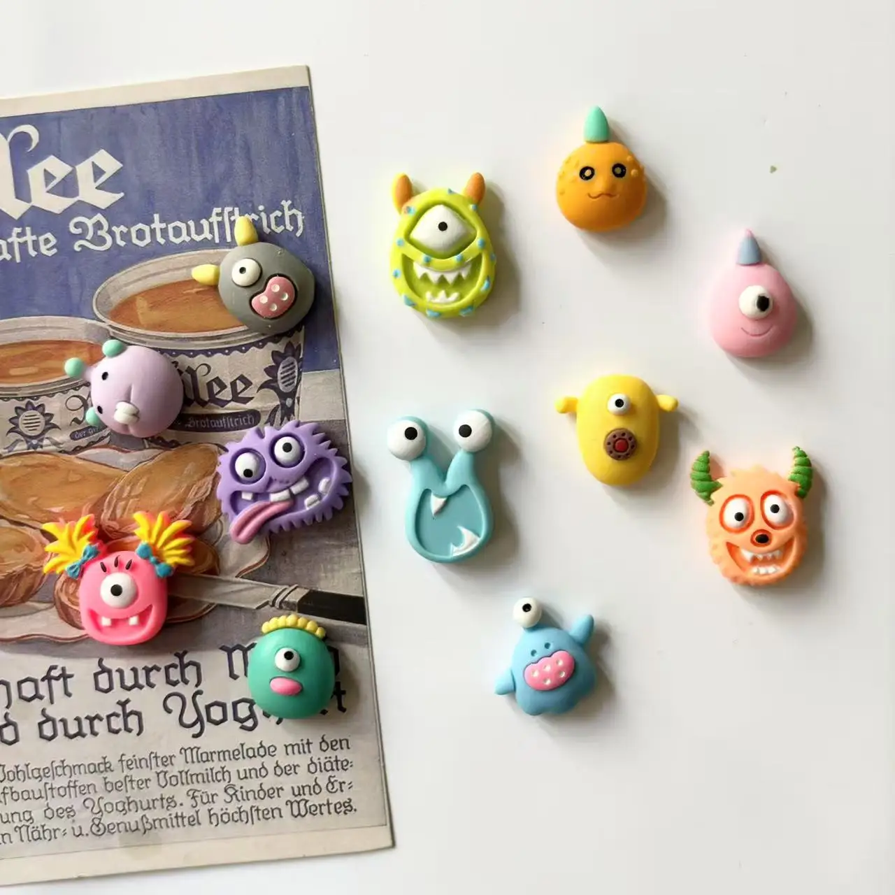 Fridge Magnet monster magnetic creative personality magnetic mini decorative magnets