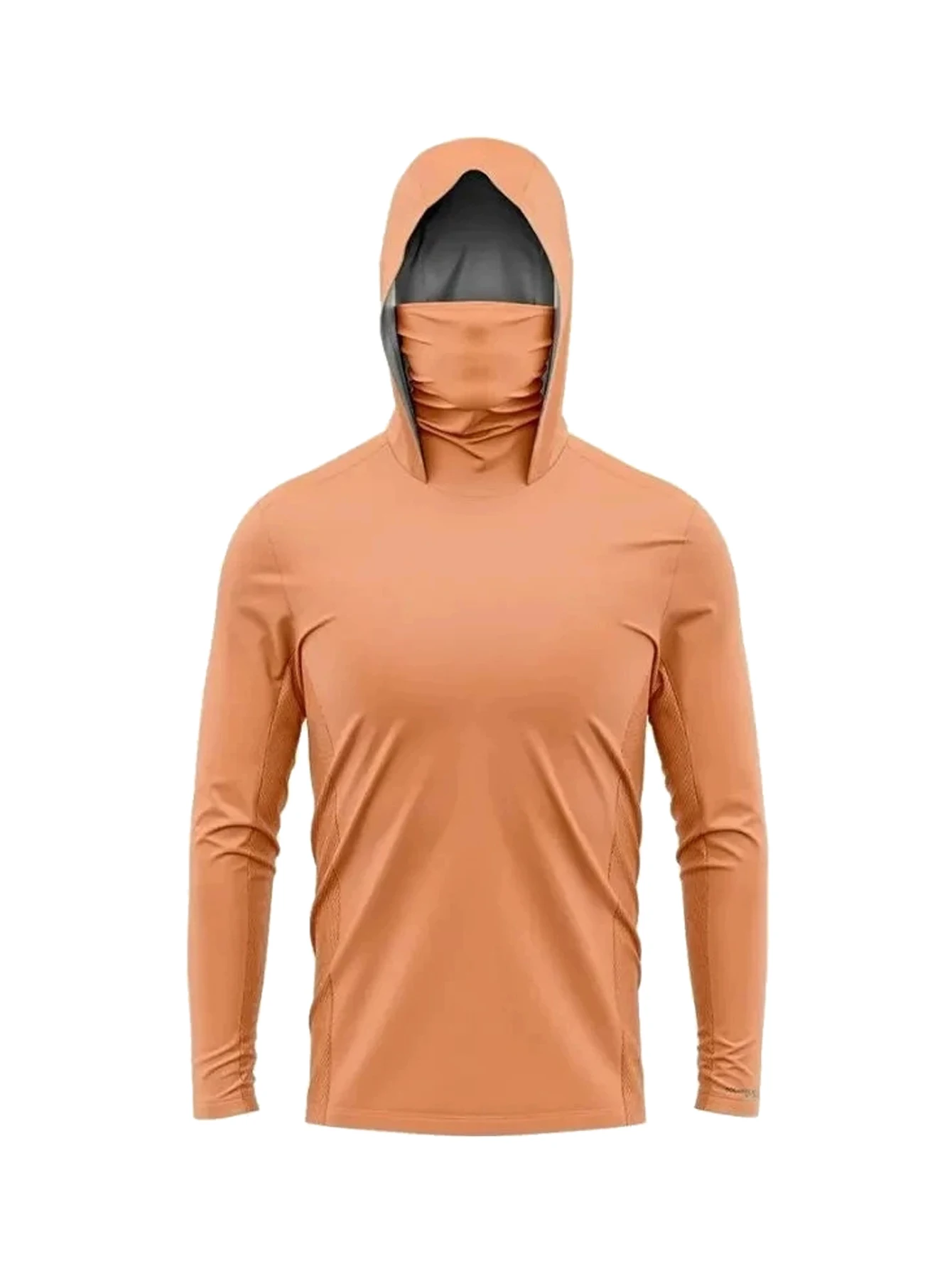 ملابس صيد السمك بغطاء للرأس مضادة للأشعة فوق البنفسجية للحماية من الشمس، قميص صيد السمك، قناع مسامي، ملابس رياضية بغطاء للرأس