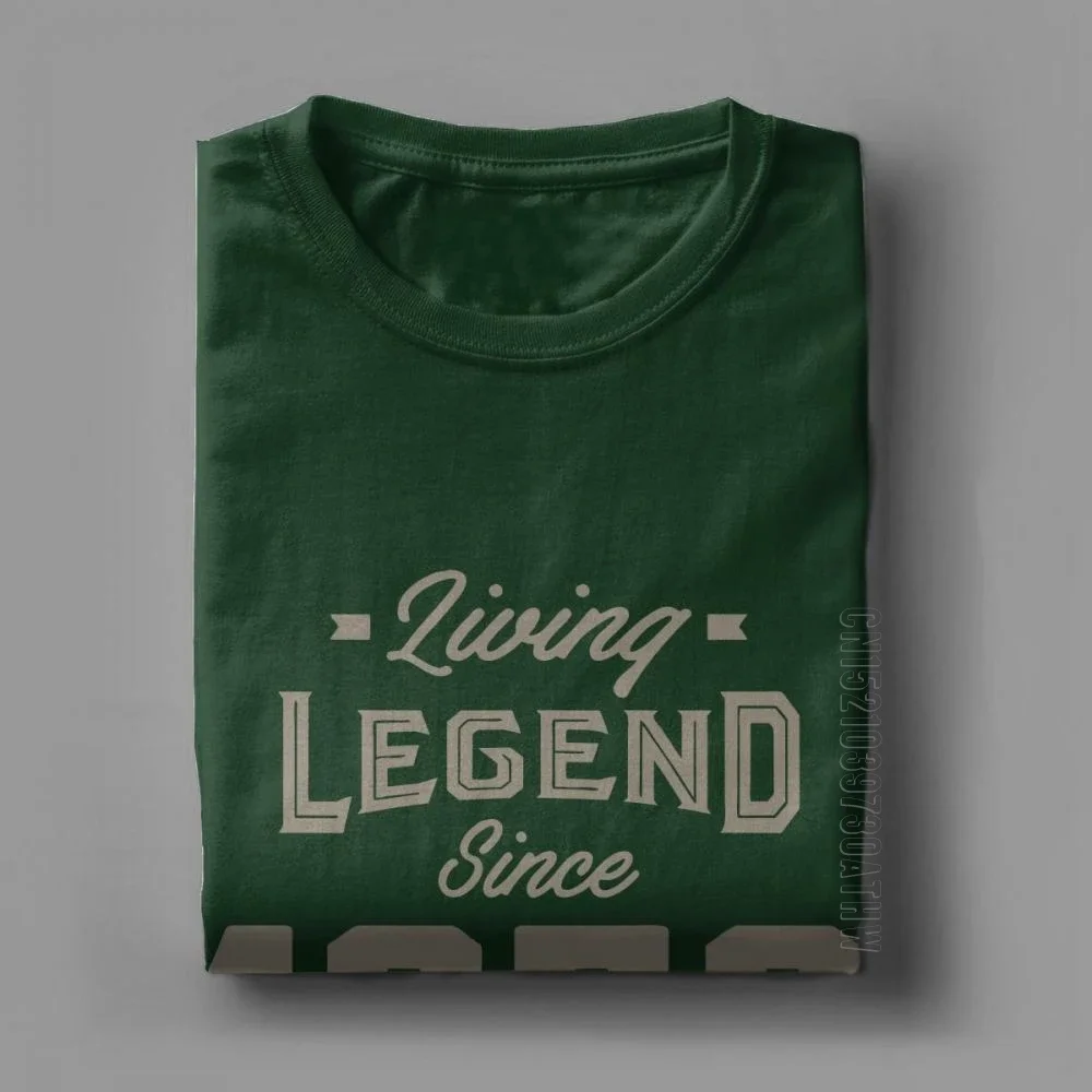 Living Legend Since 1959 Birthday T-Shirt Anniversary Birth Present T Shirt Vintage Men Gray Clothing Vintage Pure Cotton Tees