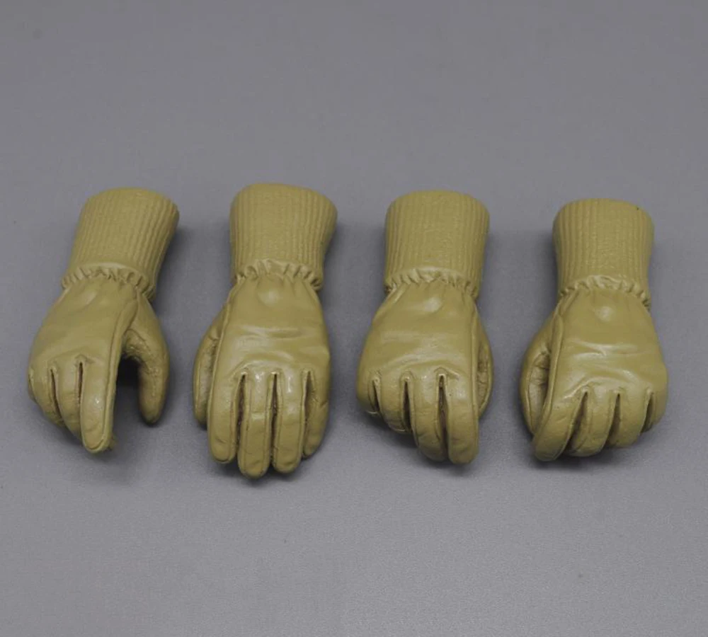 EenterbayEB Classical Version Long Gloved Hand Types Yellow Black Version 4PCS/SET PVC Material For 12" Action Figure DIY 1/6