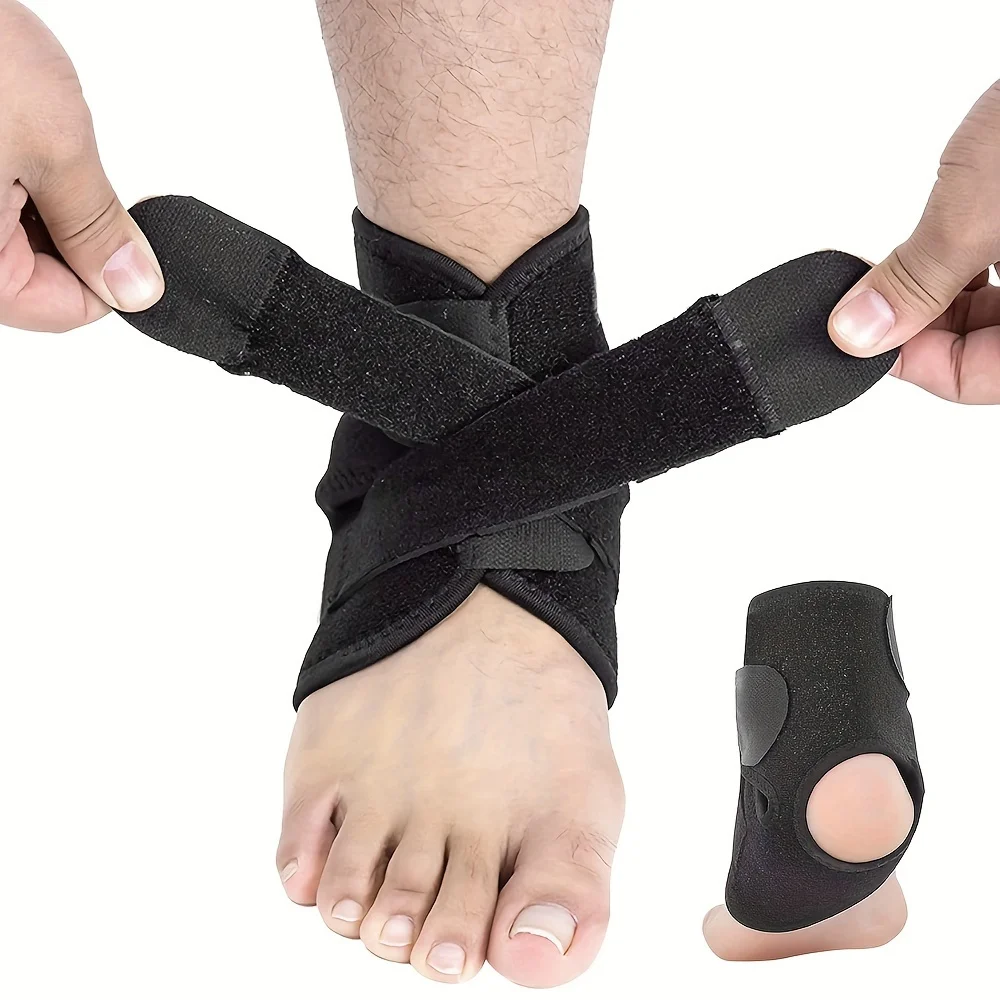 1pc Adjustable Ankle Compression Band, Ankle Support Brace, Men And Women'S Ankle Wrapping Support for Running