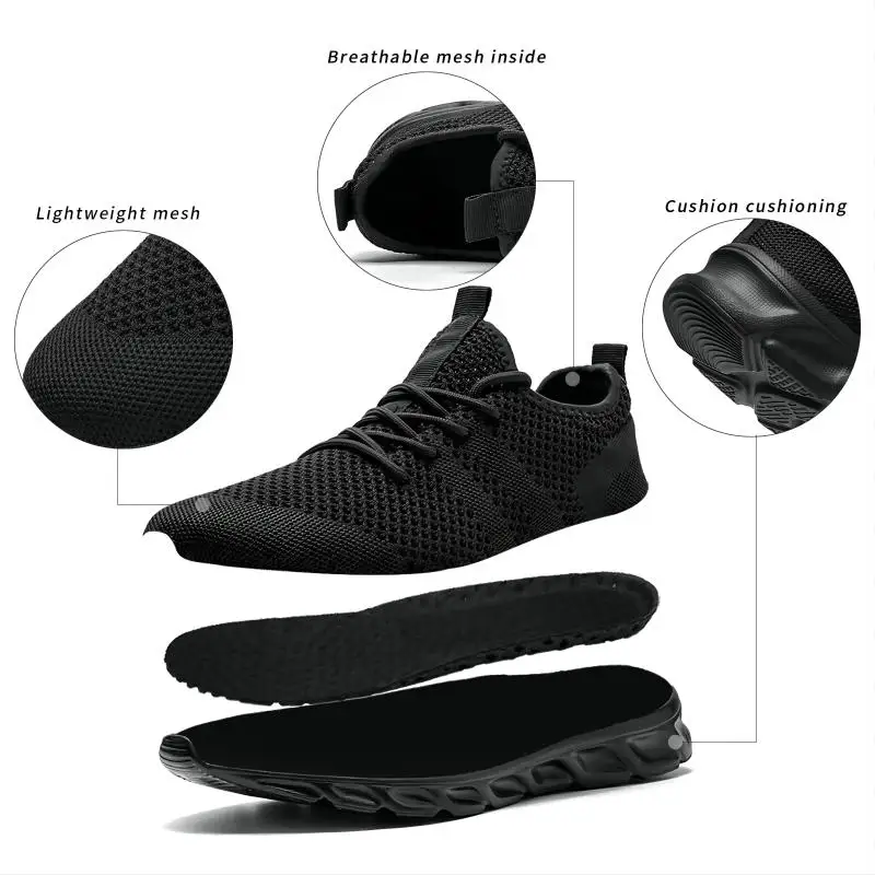 Women Casual Sport Shoes Light Sneakers Women\'s White Outdoor Breathable Mesh Black Running Shoes Athletic Jogging Tennis Shoes