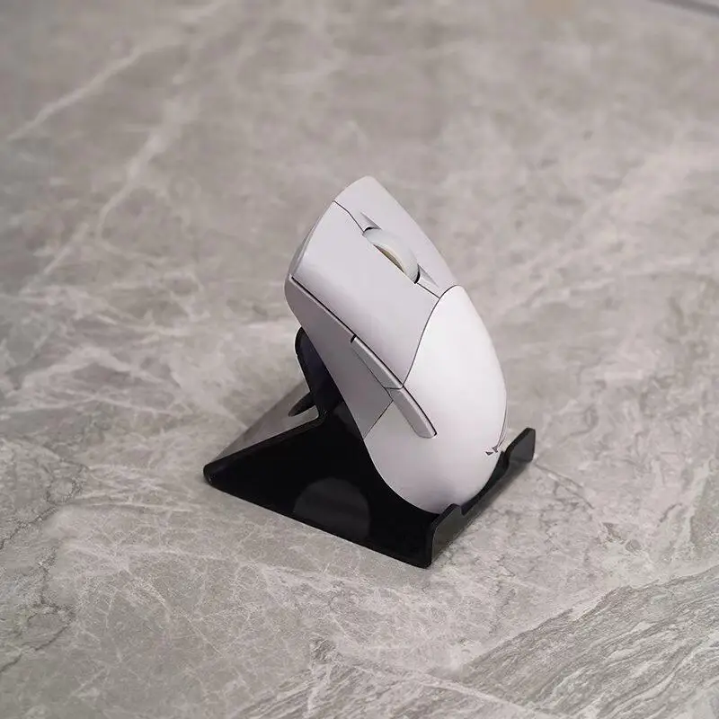 Computer Mouse Holder Acrylic Stand Display Organizer Bracket for Wired Wiredless Mice for Office Desk Home Study Table Decor