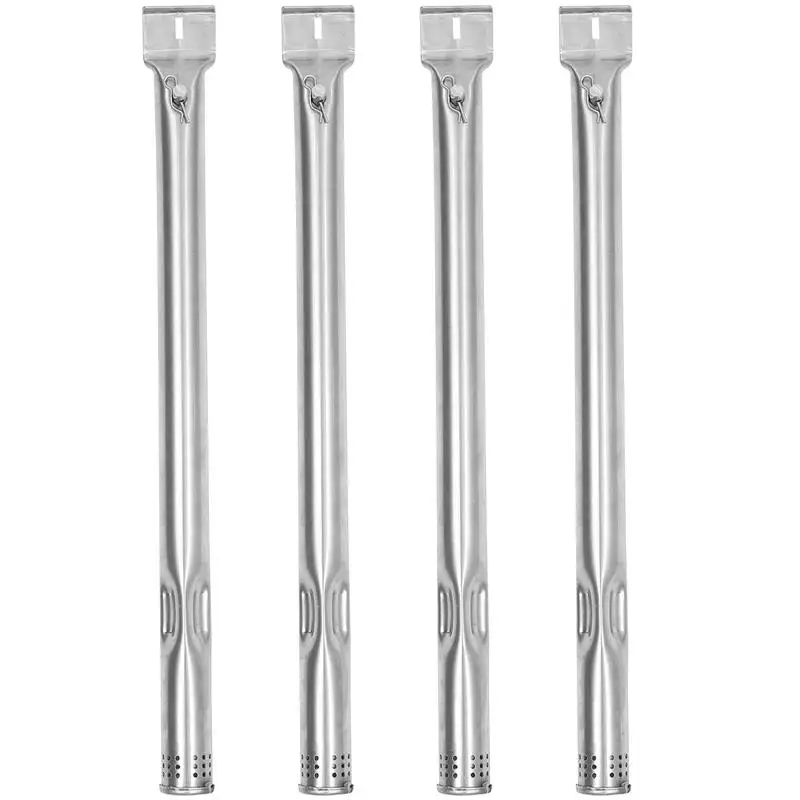 4pcs Stainless Steel Grill Burner Tubes BBQ-Element Tube Replacements Gas Grill Burner Tubes Burner Plate Parts Gas Heating