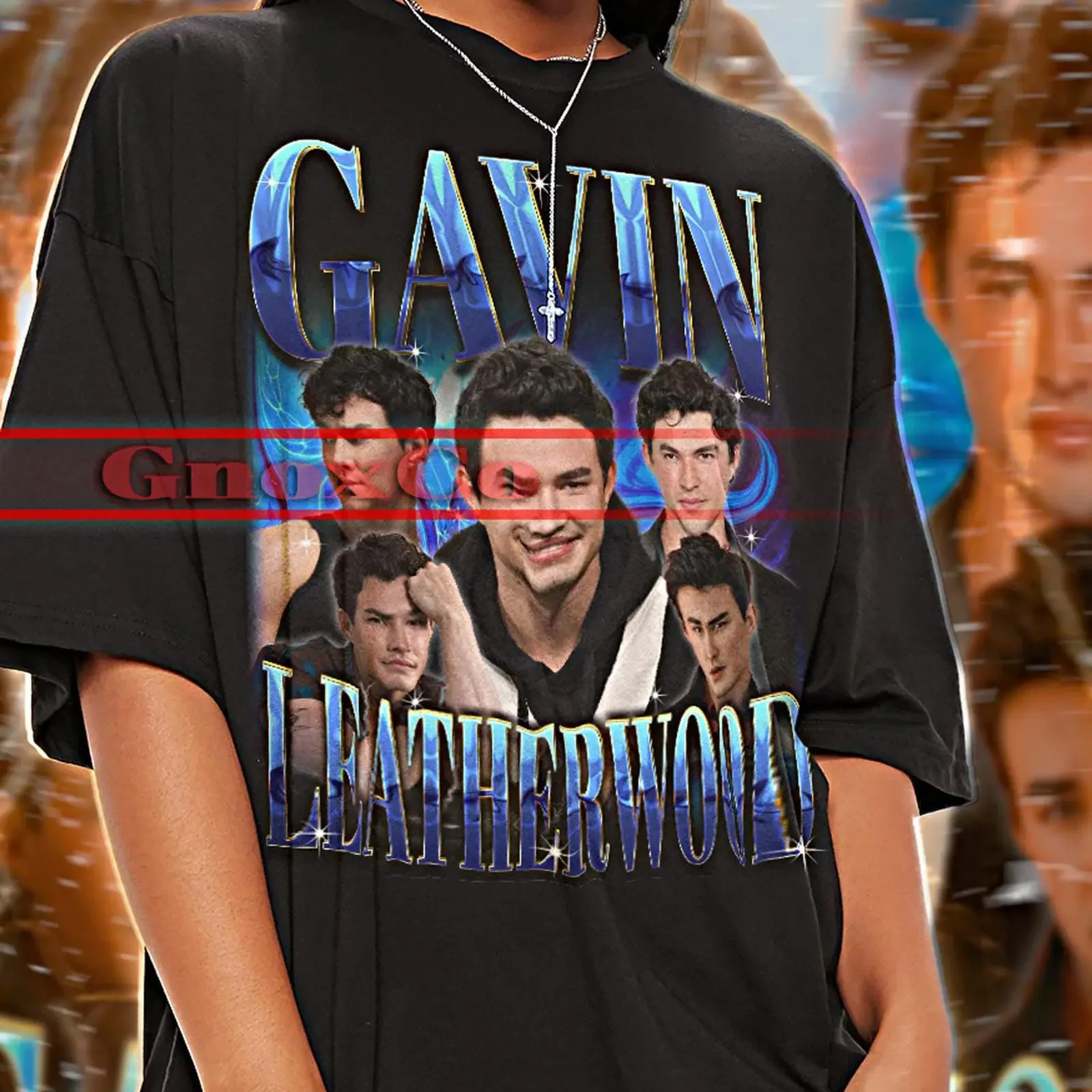 Gavin Leatherwood Retro 90s Bootleg T Shirt Vintage Style vintage Washed Versatile fashion designer clothes graphic Comfortable