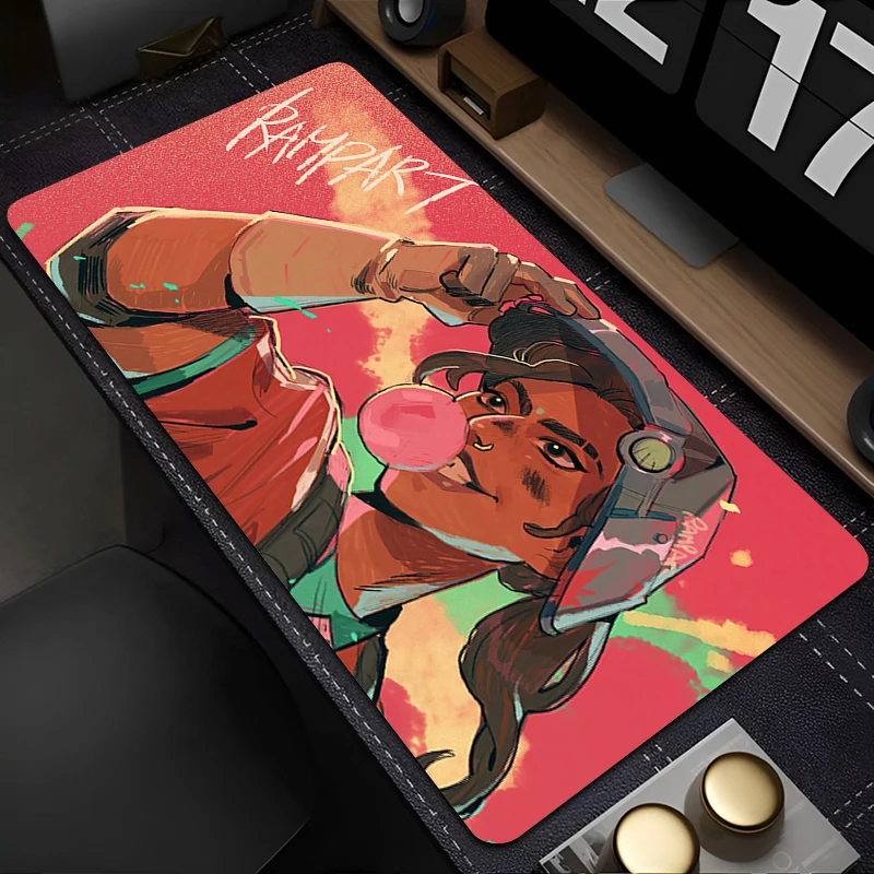 Rampart Apex Legends Anime Large Mouse Pad PC Gaming Non-slip Table Mat Mousepad For Office Gamer Laptop Mats Company Desk Pads